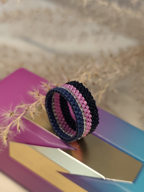 Prstýnek Pink & Navy