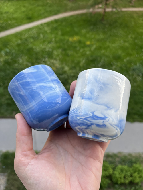 Set Nebeských porcelánovách kalíšků
