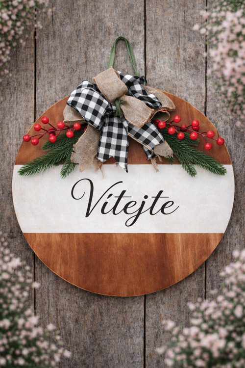 Dřevověnec VÁNOCE No. 01 – Vítejte