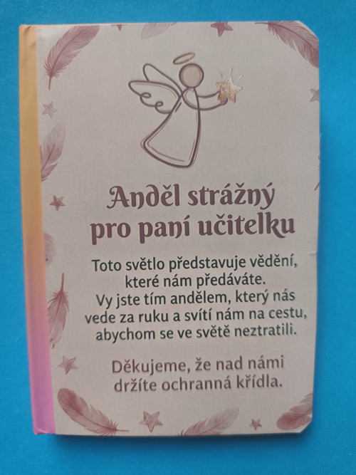 Dárkový zápisník A6 pro paní učitelku - Anděl