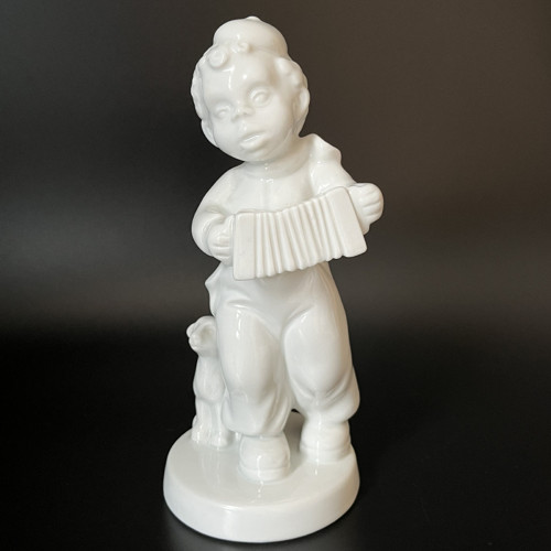 Royal Dux Soška Harmonikář s pejskem V 17.5 cm