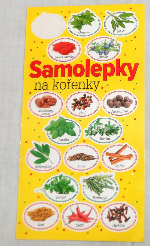 Samolepící ŠTÍTKY na kořenky