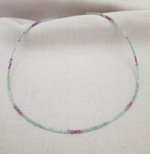 Choker Náhrdelník S Angelitem, Amazonitem