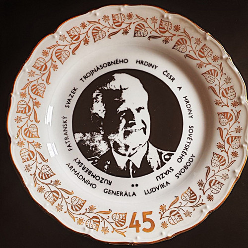 Vintage - Pamětní porcelánový talíř - Stará Role -