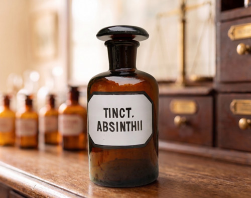 Tinct. Absinthii...lékárenská lahev — foto 1