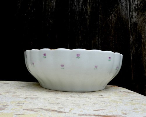Růže...silnostěnná mísa, porcelán Haas & Czjzek