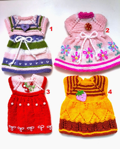 Šatečky na panenky 24 - 26 cm