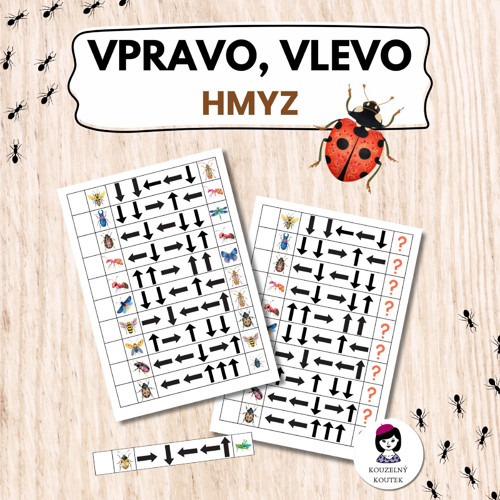 Hmyzí šifrování | Směry | Vpravo, vlevo