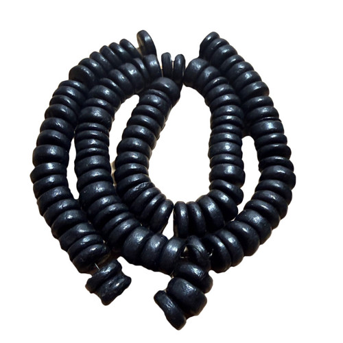Kokosové korálky heishi, 10 mm (40 cm)