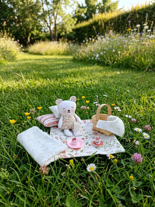 Medvídek na pikniku