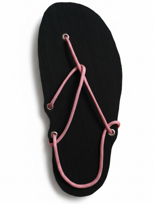 Sandály (černá x pastel pink)