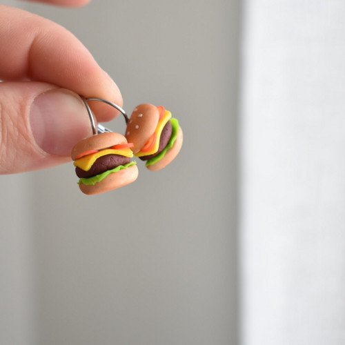 Náušnice - Hamburger