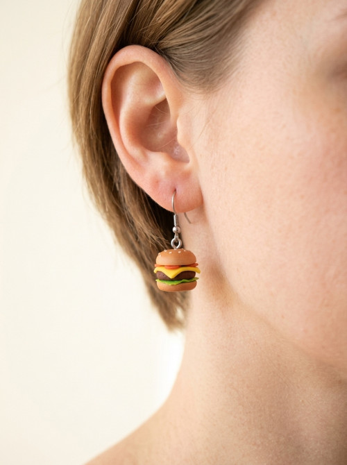 Náušnice - Hamburger — foto 1