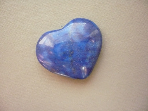 Srdíčko - lapis lazuli 28 mm, č.7f