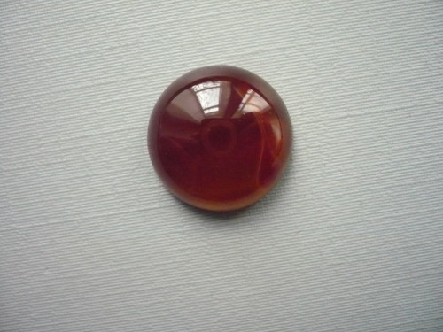 Kabošon - červený achát 18 mm, č.28Af