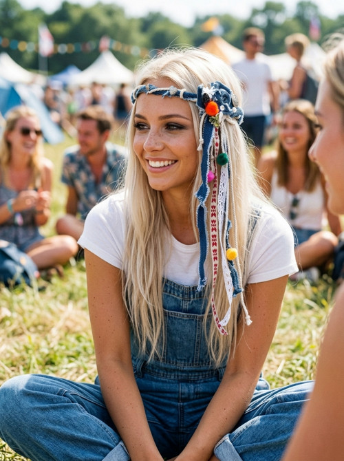 Džínový věneček na festival