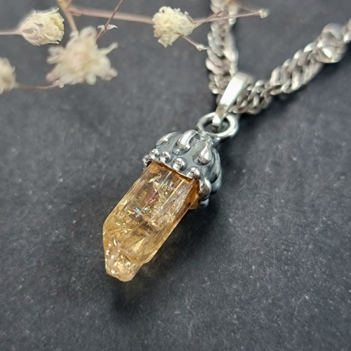 Přívěsek - žlutý topaz Imperiál, Ag925/1000