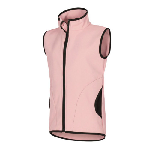 Softshell vesta s fleecem starorůžová