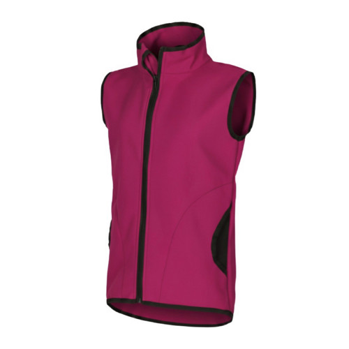 Softshell vesta s fleecem malina