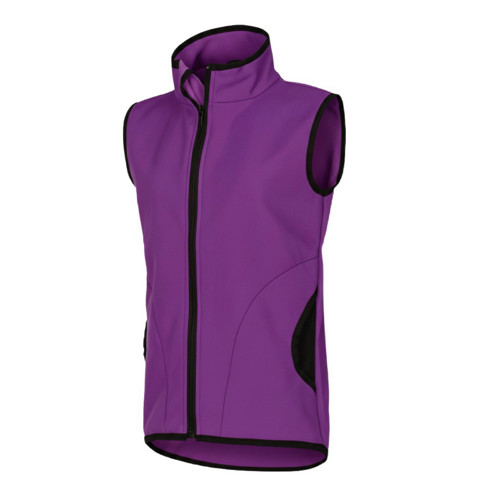 Softshell vesta s fleecem fialová