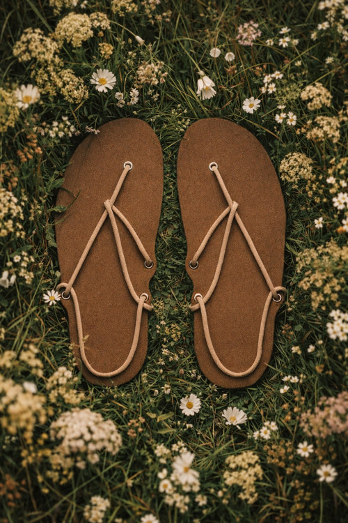 Sandály (hnědá x písková)