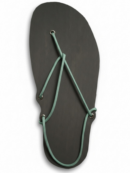 Sandály (šedá x pastel green)