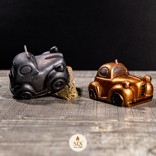 Old School Cars – sójová svíčka v metalické edici