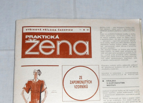 Střihová PŘÍLOHA • Praktická žena č. 11, 1984