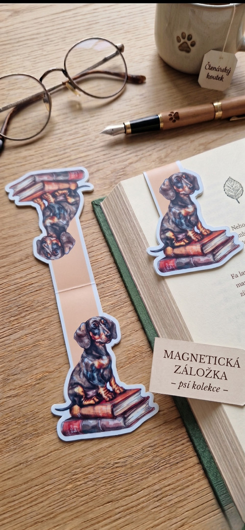 Magnetická záložka Pes