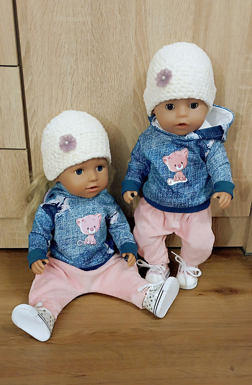 Set oblečení pro Baby Born 43 cm - kočka