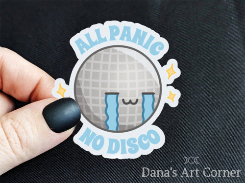Samolepka Jen panika, žádné disco
