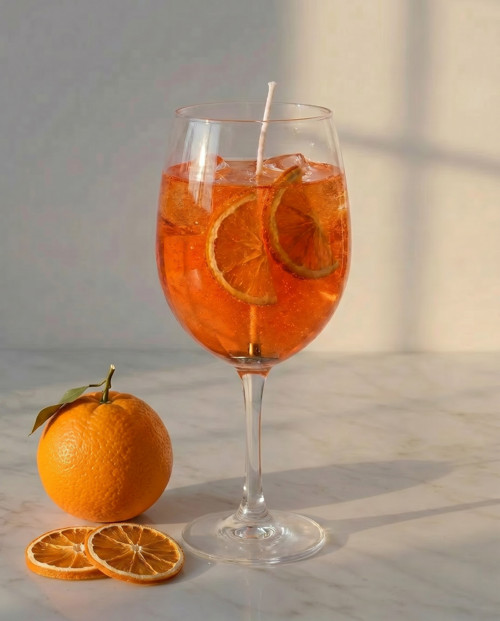 Ručně vyráběná sójová svíčka – Citrusový aperitiv