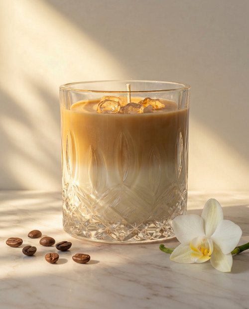 Ručně vyráběná sójová svíčka – Ledové espresso