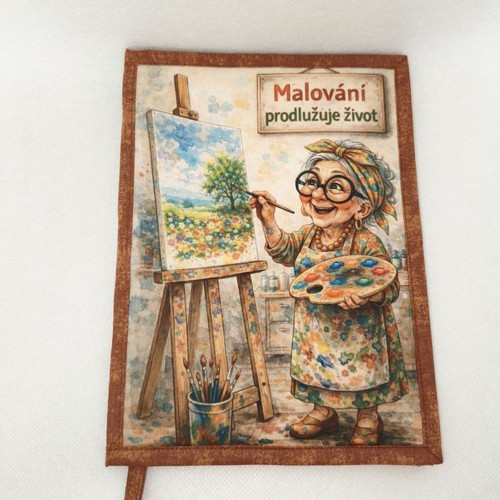Obal na knihu Malířka