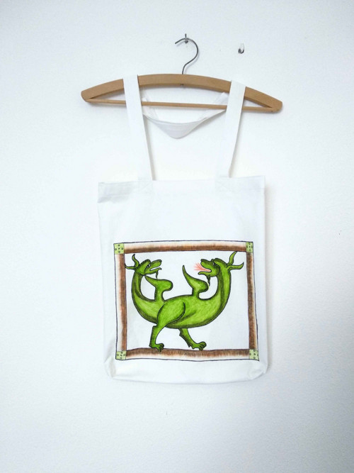 Plátěná taška malovaná / Hand-painted Tote Bag