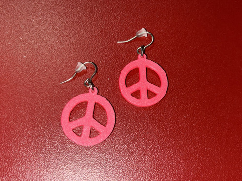 Naušnice - peace and love