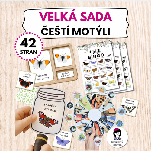 Velká motýlí sada | Motýli | Hmyz | Entomologie