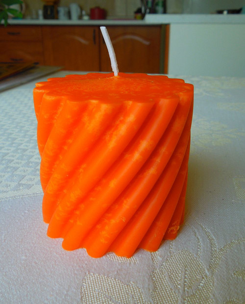 Hand made svíčka ze sojového vosku - Oranžová