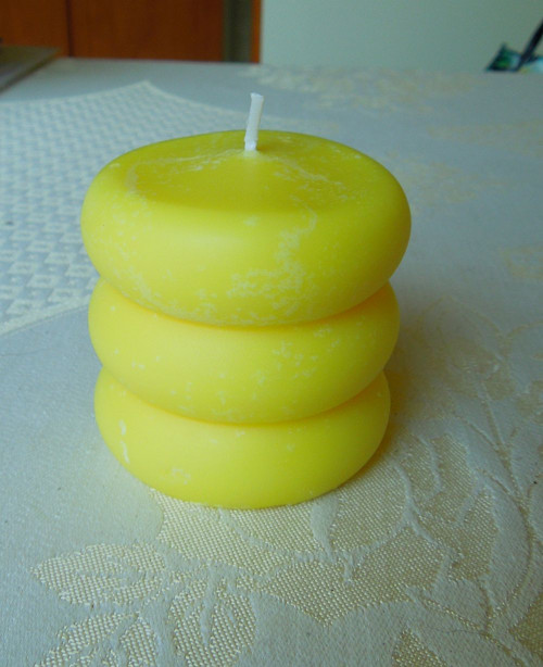 Hand made svíčka ze sojového vosku - Žlutá