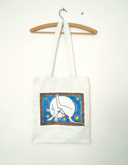 Plátěná taška malovaná / Hand-painted Tote Bag