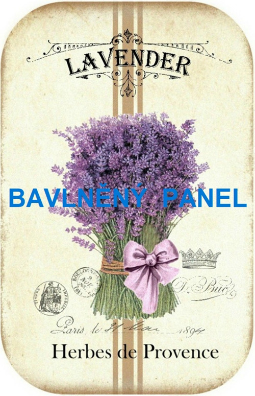 Bavlněný panel 16x25 cm - skladem