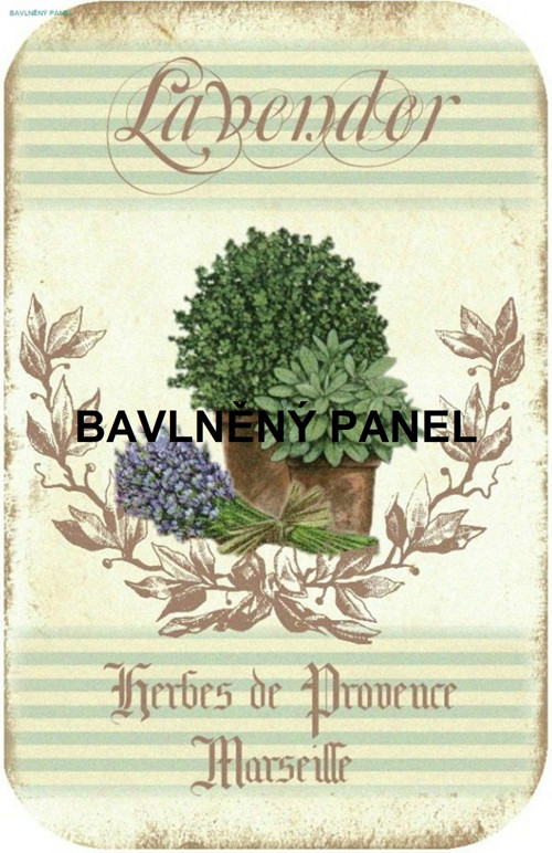 Bavlněný panel 16x25 cm - skladem — foto 1