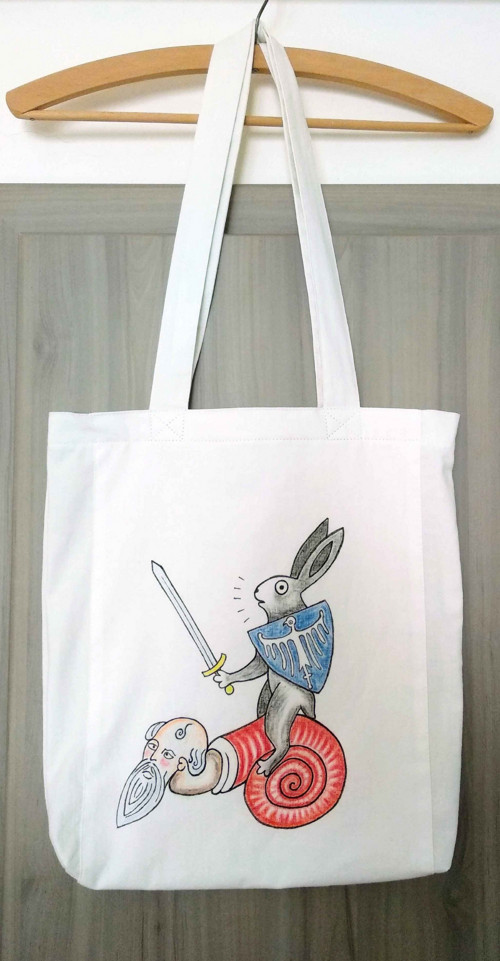 Plátěná taška malovaná / Hand-painted Tote Bag