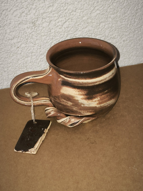Keramický mramorovaný hrnek z míchaných hlín č.2