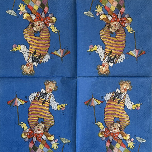 Šašové a cirkus - ubrousek