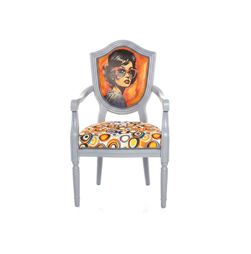 Designové retro křeslo „Dáma na cestě“