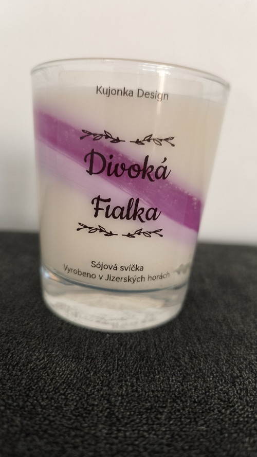Sójová svíčka divoká fialka