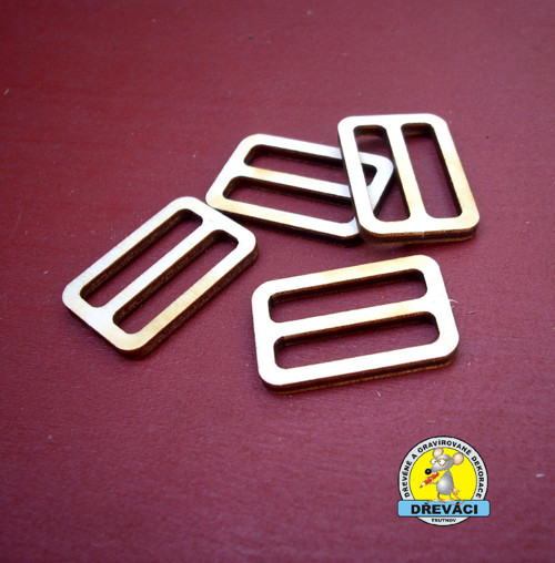 Spona 2 x 3 cm, bříza 3mm