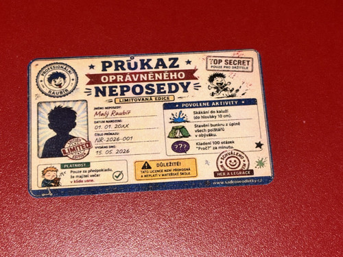 Průkaz neoprávněného neposedy