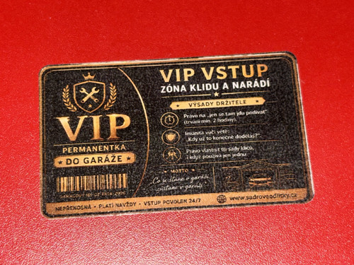 VIP vstup - zóna klidu